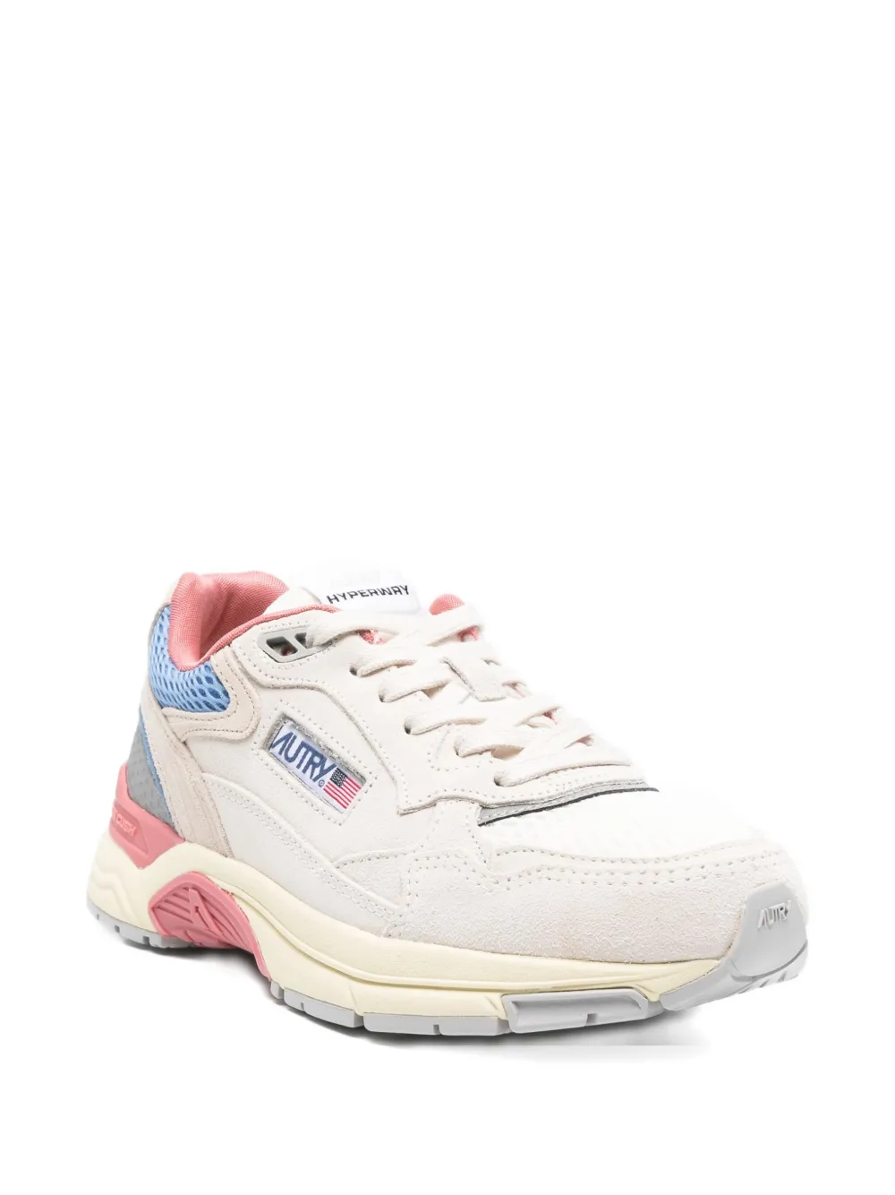 Autry Mesh Panel Trainers In Neutral