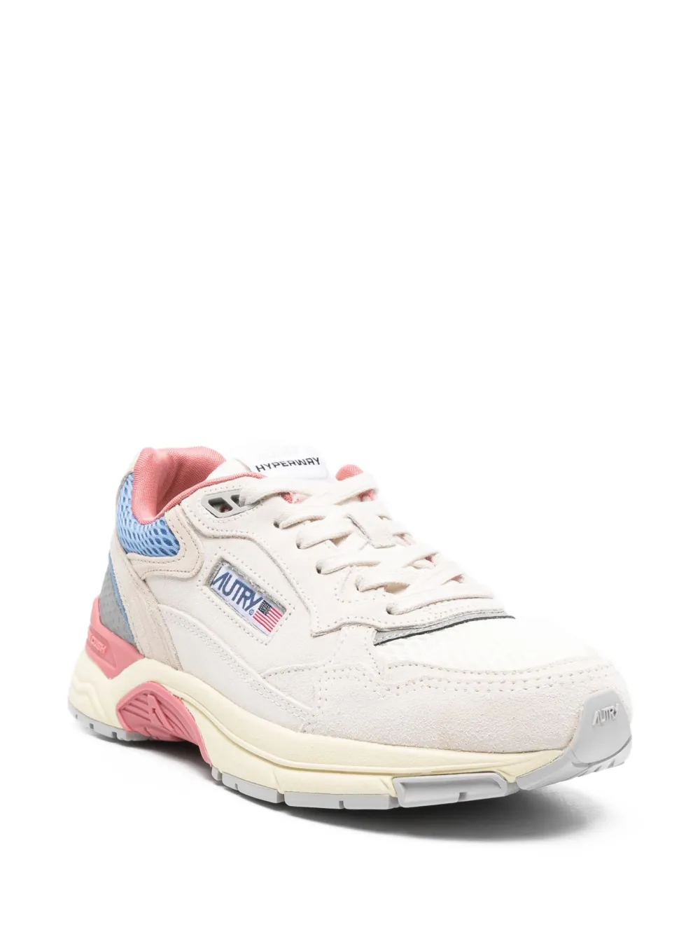 Autry Sneakers met mesh vlak - Beige