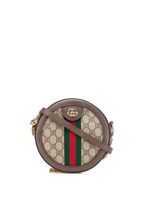 Gucci Pre-Owned 2016-2025 Mini GG Supreme Round Ophidia crossbody bag