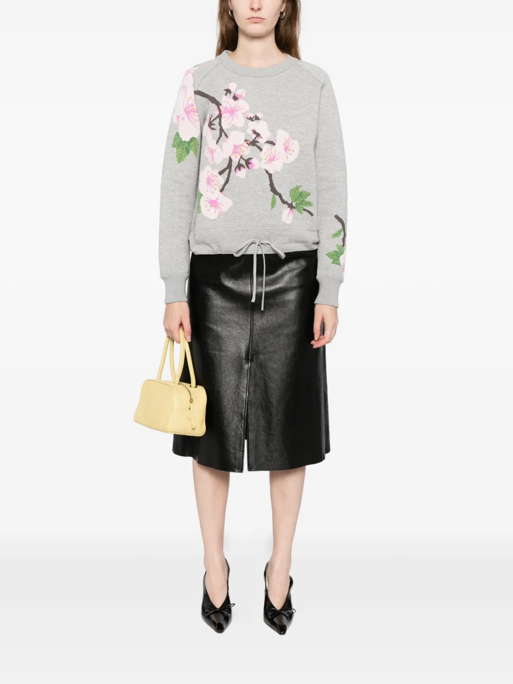 Oscar de la Renta Sweater met grafische print Grijs