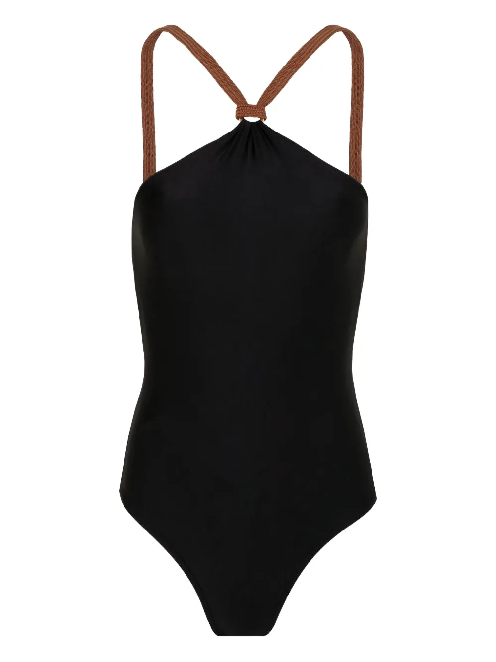 Lenny Niemeyer halter-neck knotted swimsuit - Nero