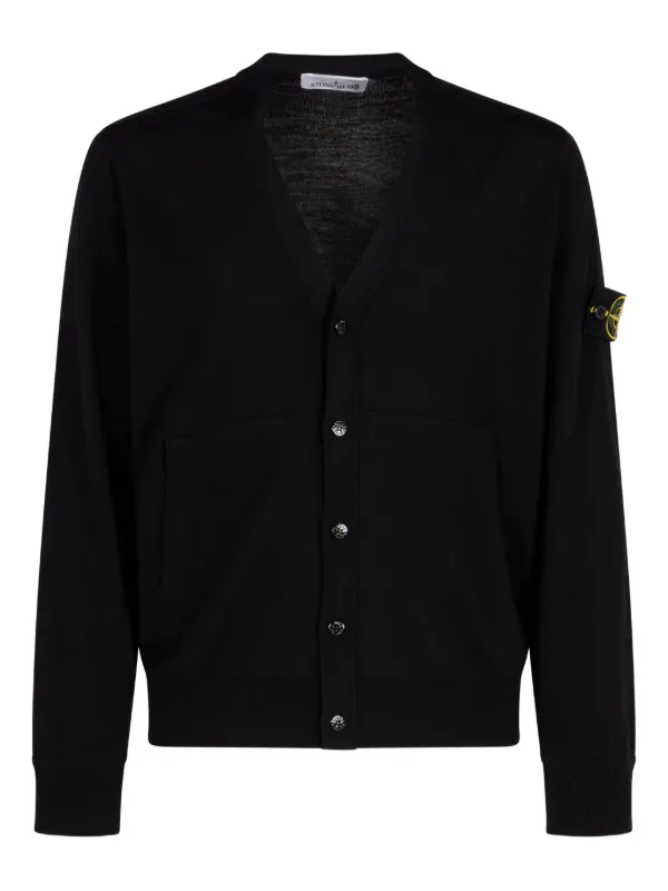 STONE ISLAND ブラックカーディガン