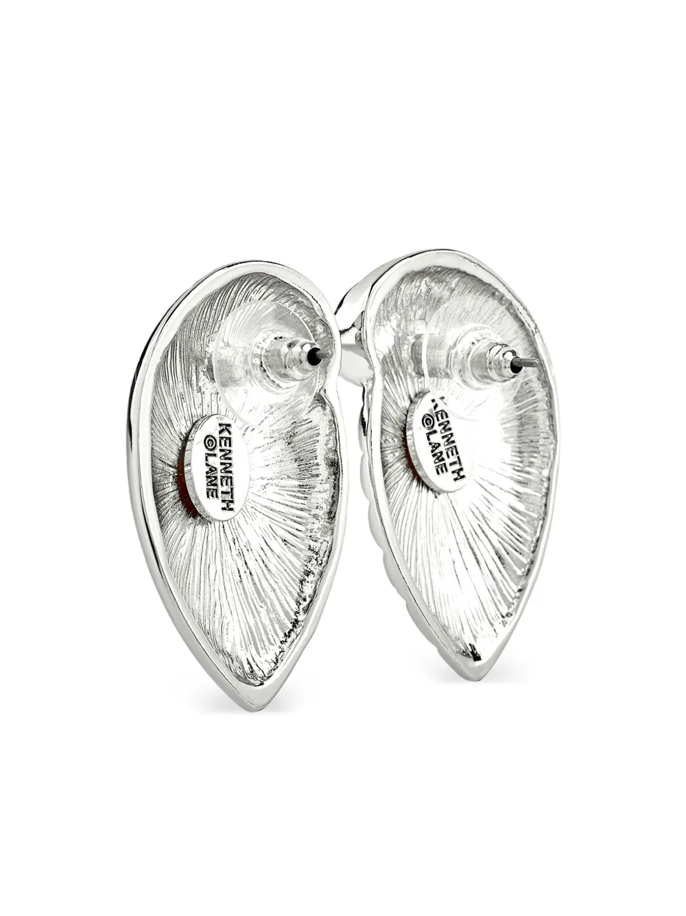 Kenneth Jay Lane Oorbellen met schelpen - Zilver