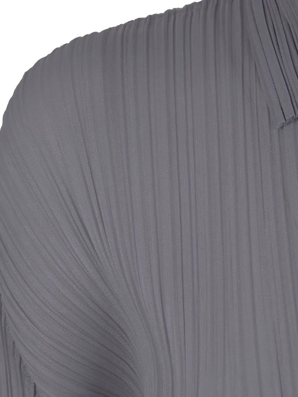 Pleats Please Issey Miyake pleated button-fastening shirt Grijs