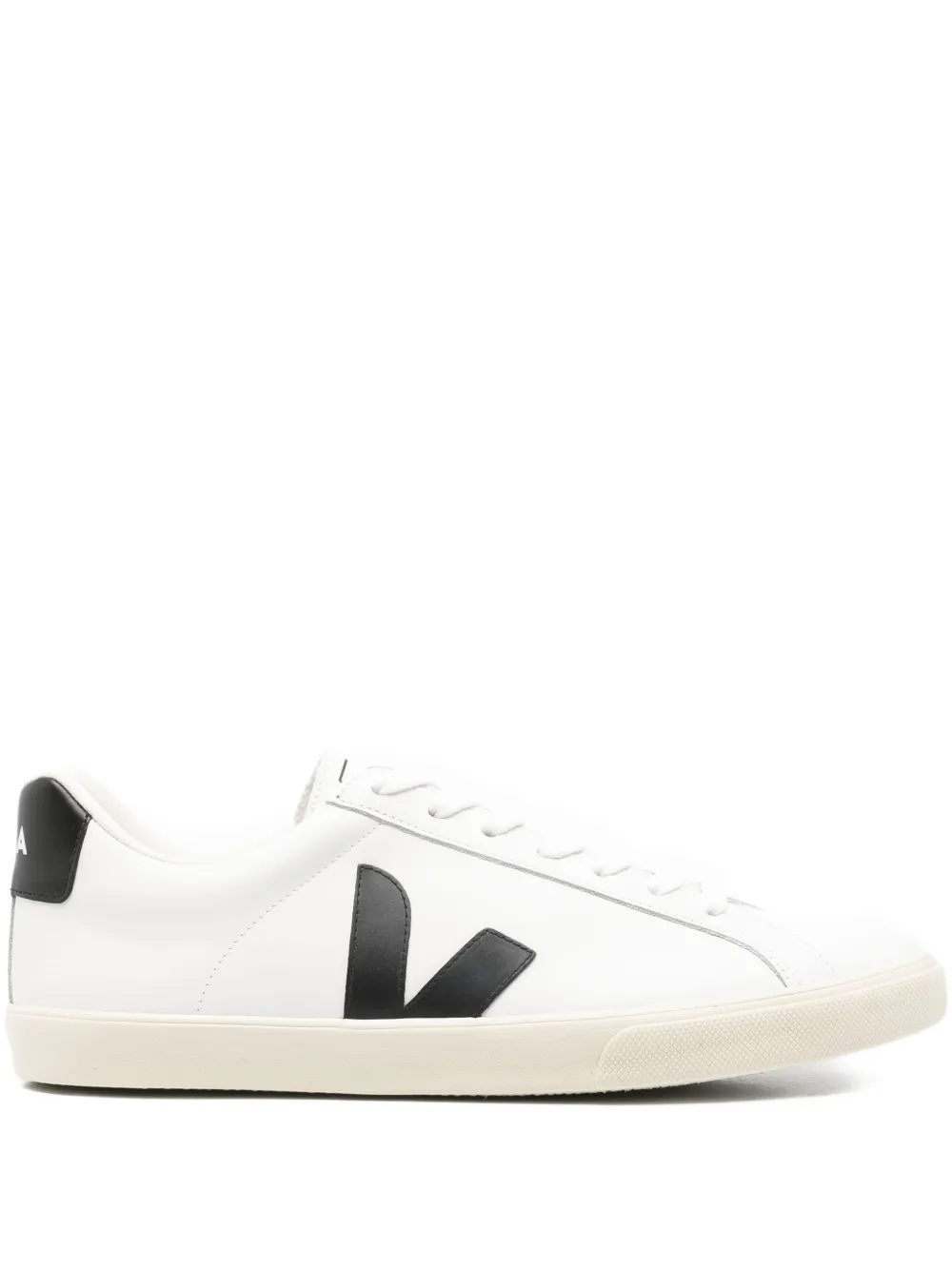 VEJA leather logo low-top sneakers White