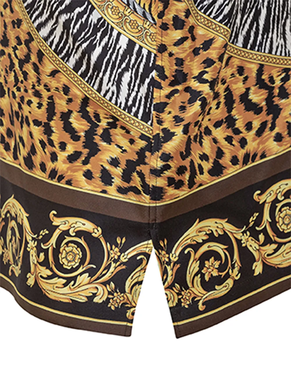 Versace Overhemd met luipaardprint Zwart
