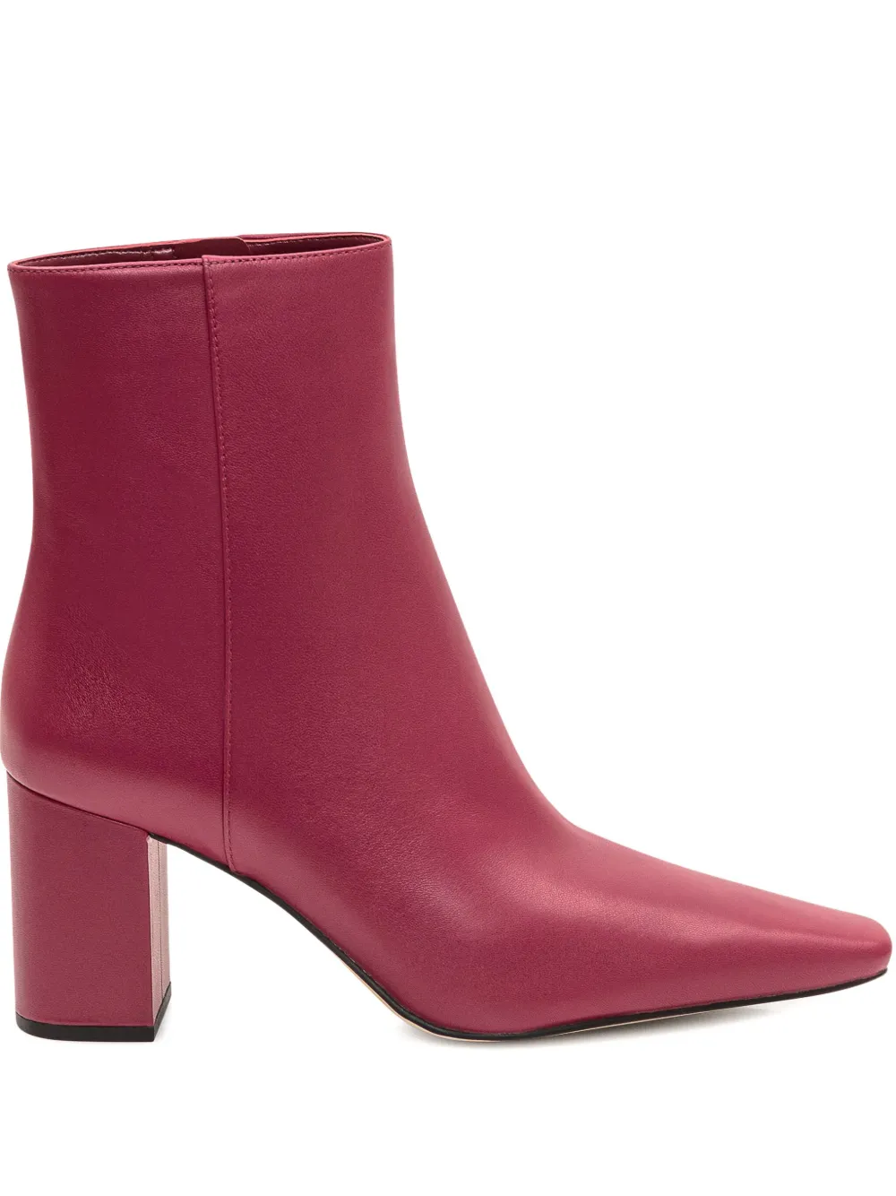 Michael Kors 75mm Elise zip-detail block-heel ankle boots Pink
