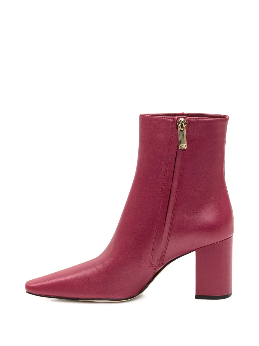 Michael Kors 75mm Elise zip-detail block-heel ankle boots Pink
