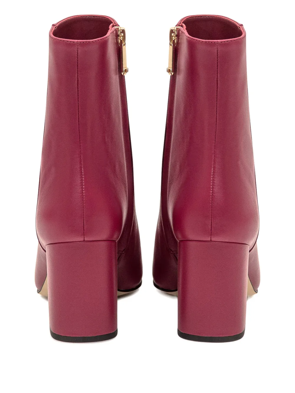 Michael Kors 75mm Elise zip-detail block-heel ankle boots Pink