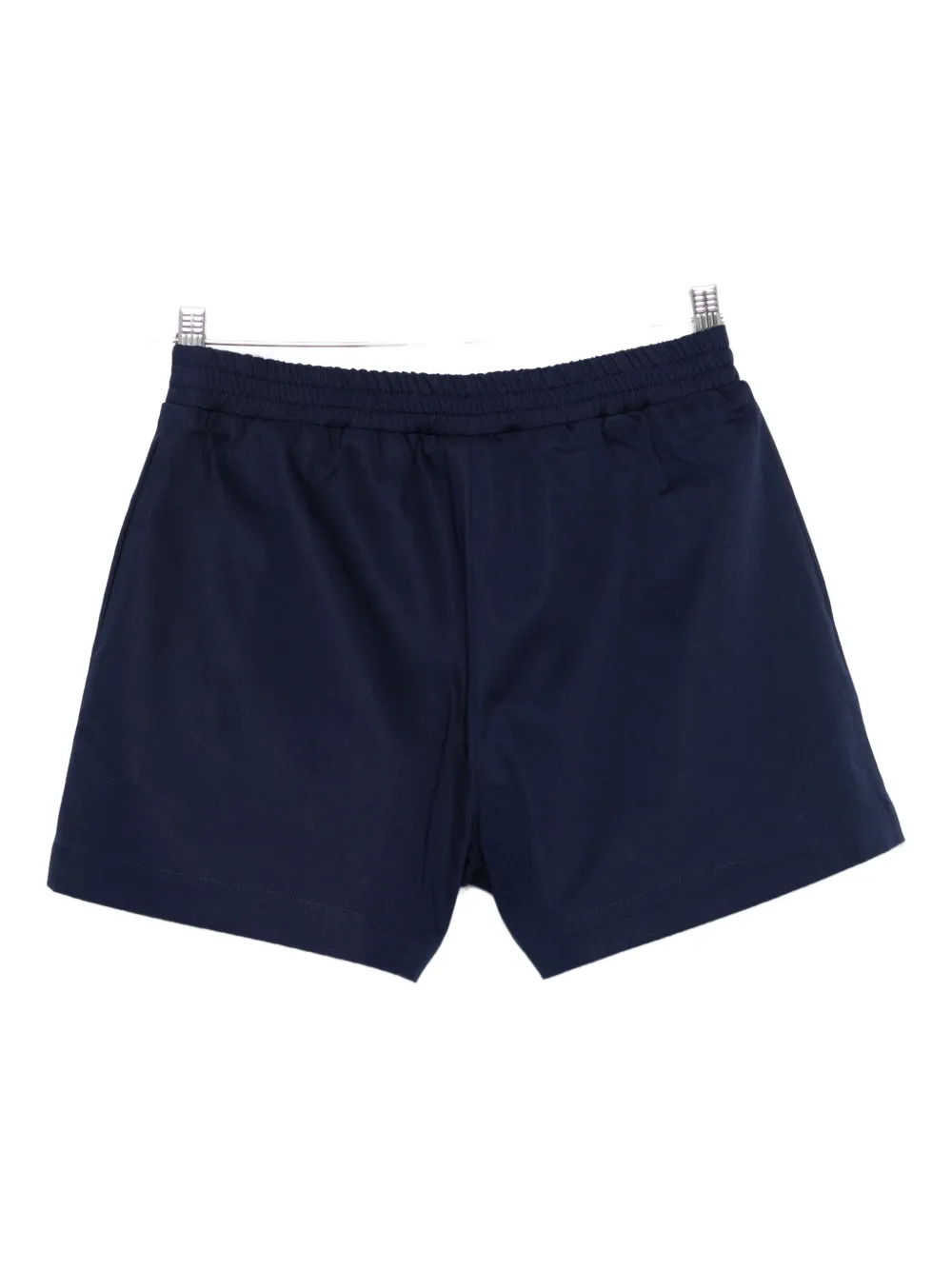 Fendi Elastic-waist Pouch-detail Shorts In Blue