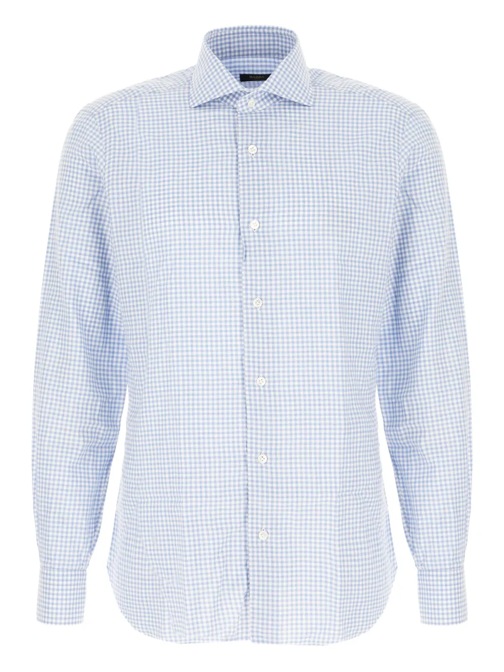 Barba gingham-check shirt | Blue | Image 1