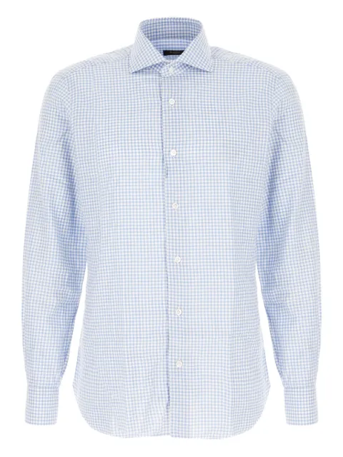 Barba gingham-check shirt