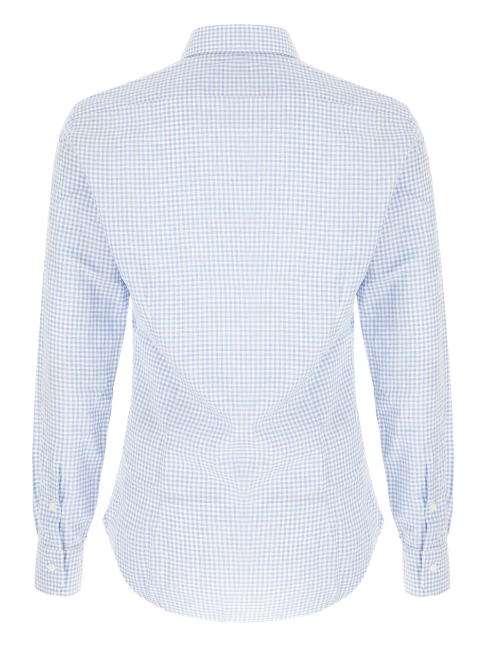 Barba Overhemd met gingham ruit - Blauw