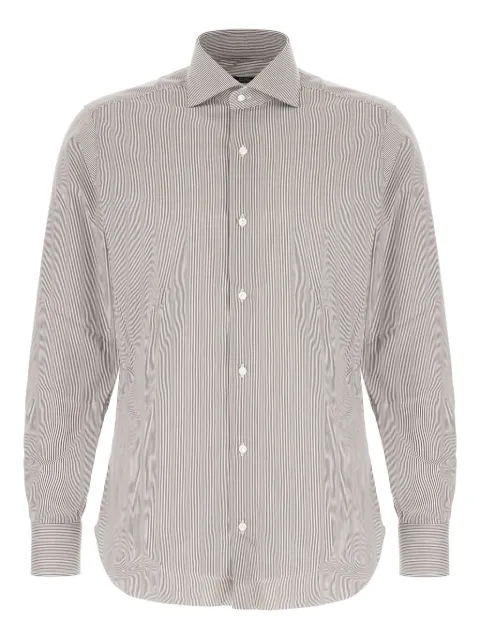 Barba stripe-pattern shirt