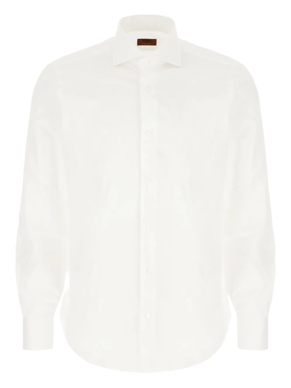 Barba button-cuff cotton shirt | White | Image 1