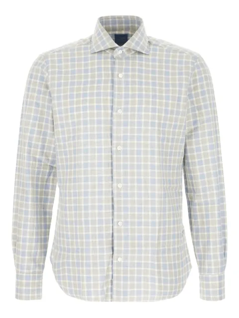 Barba checked button-down shirt