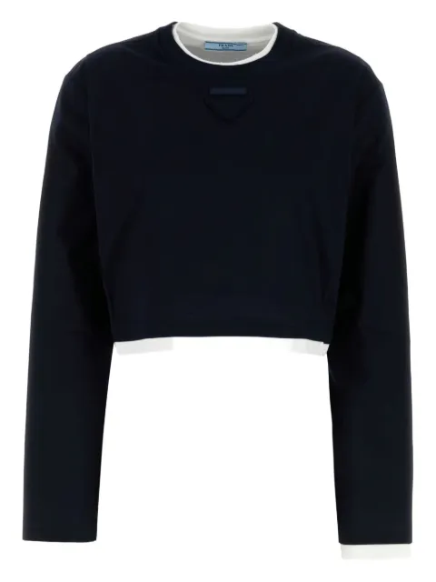 Prada cotton cropped T-shirt