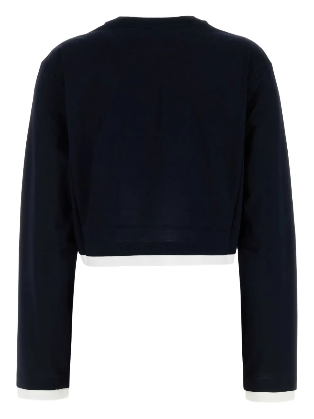 Prada Katoenen cropped T-shirt Blauw