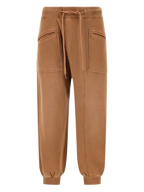 R13 crossover brushed cotton-blend track pants
