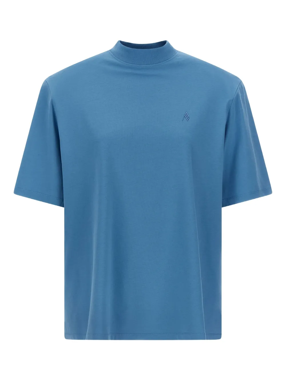 The Attico embroidered crew-neck T-shirt Blauw