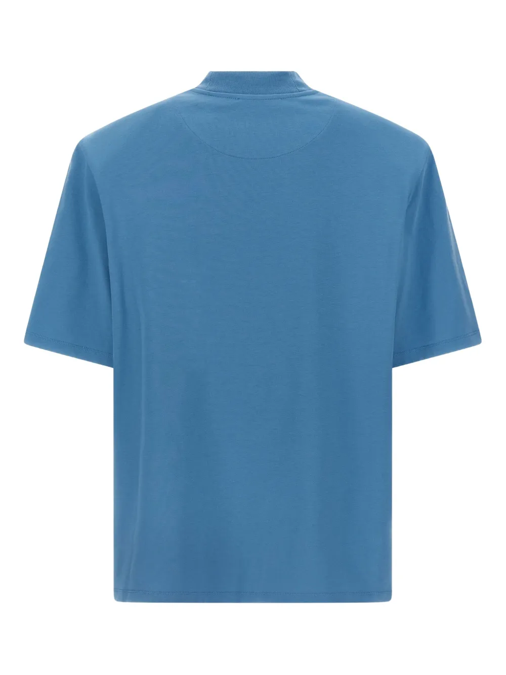 The Attico embroidered crew-neck T-shirt Blauw