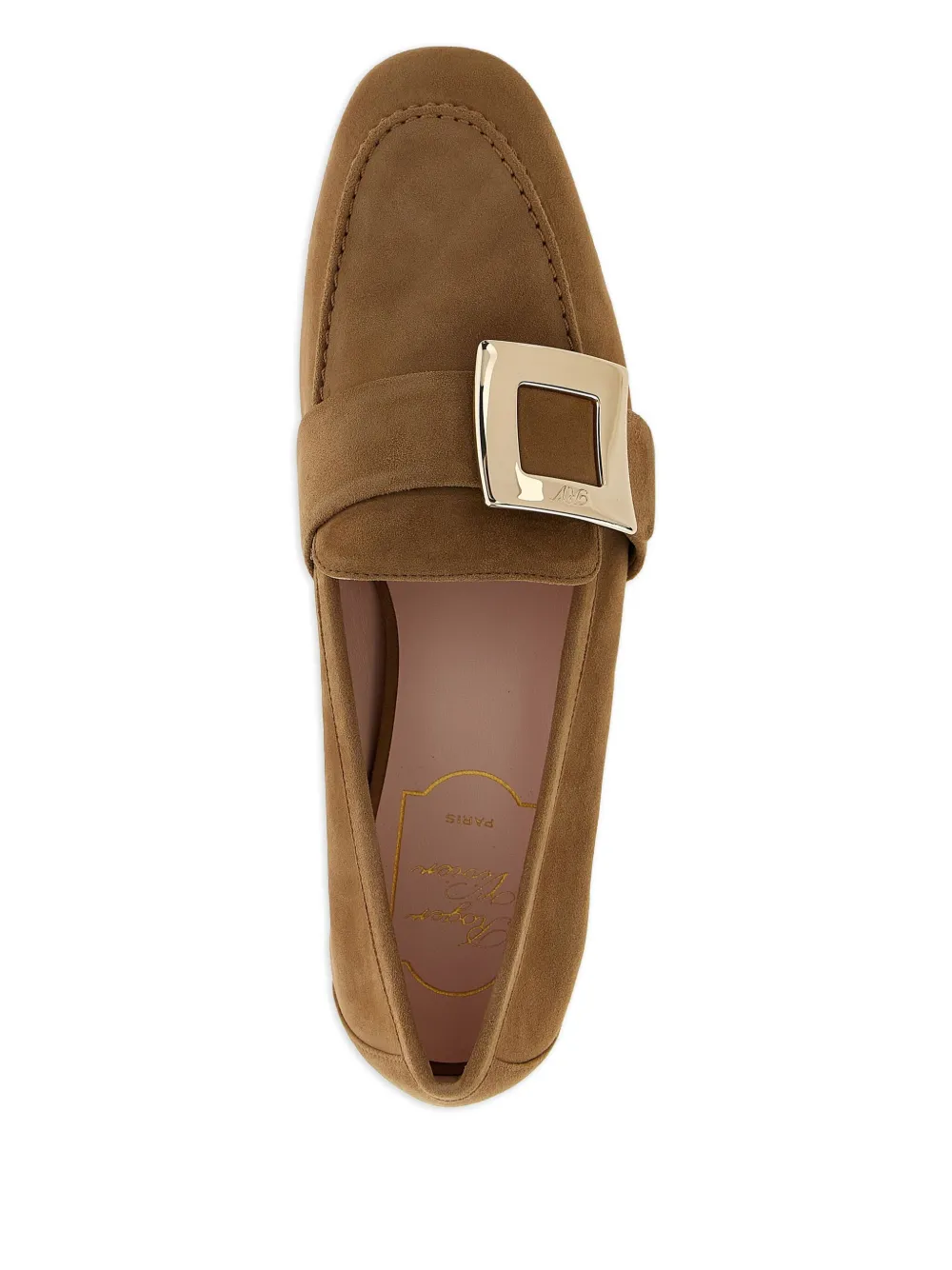 Buckle-Strap Suede Loafers