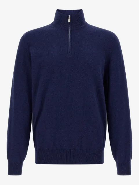 Brunello Cucinelli turtleneck half-zip sweater