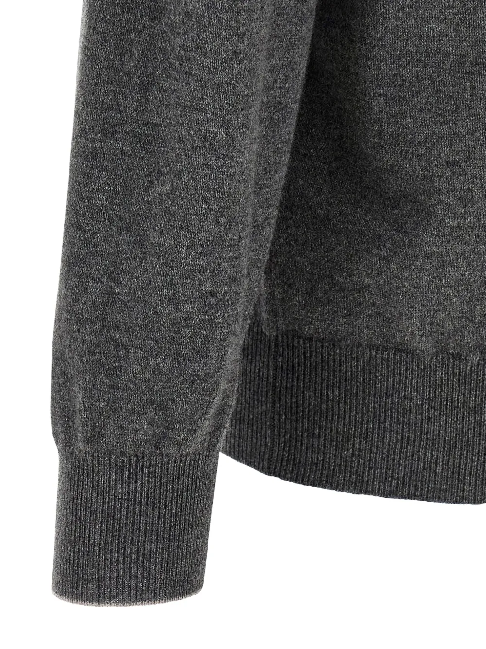 Brunello Cucinelli crew-neck cashmere sweater Grijs