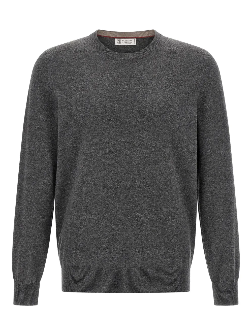 Brunello Cucinelli crew-neck cashmere sweater Grijs
