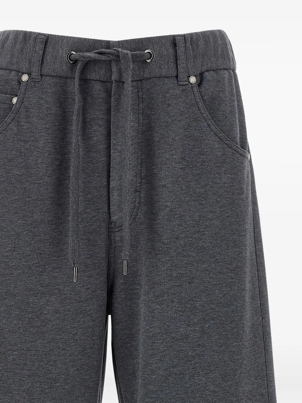 Brunello Cucinelli drawstring cotton track pants Grijs