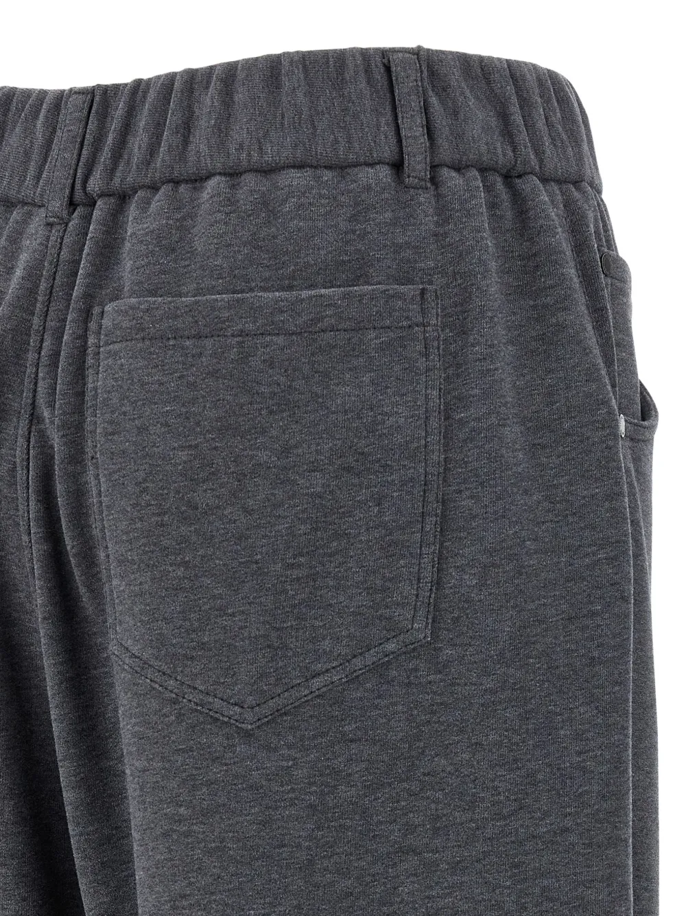 Brunello Cucinelli drawstring cotton track pants Grijs