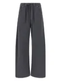 Brunello Cucinelli drawstring cotton track pants - Grey