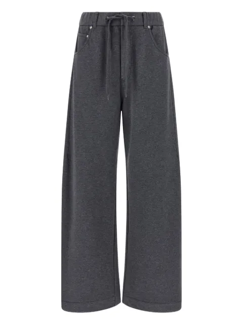 Brunello Cucinelli drawstring cotton track pants