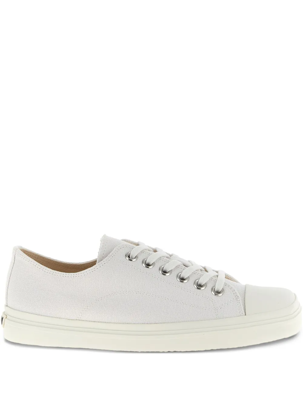 Moschino Edge square-toe canvas sneakers White