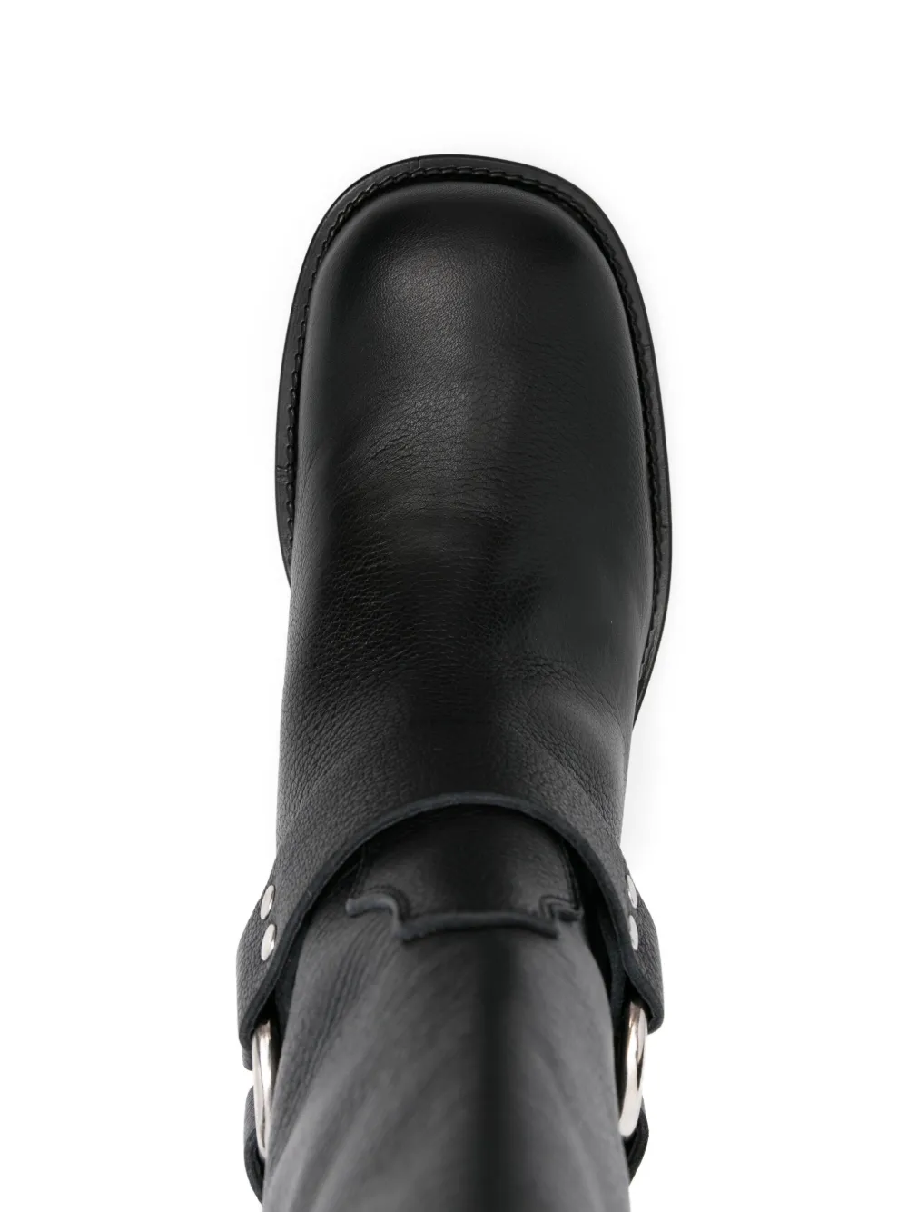 Gisel Moire 45mm Blackpool ring-buckle leather boots