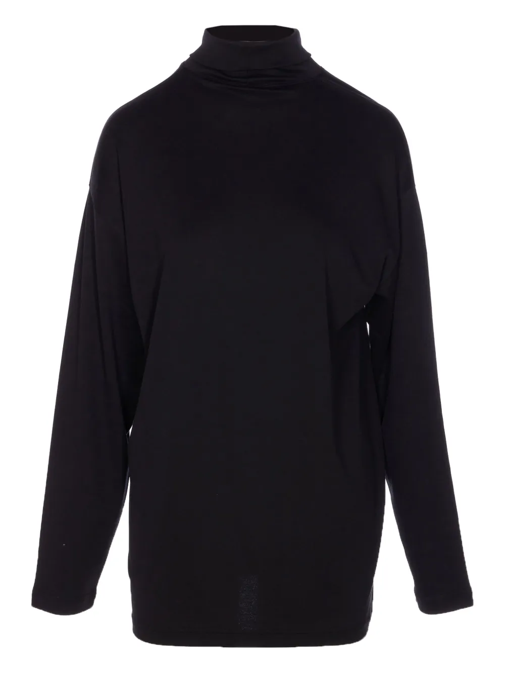 LEMAIRE mock-neck long-sleeve top Zwart