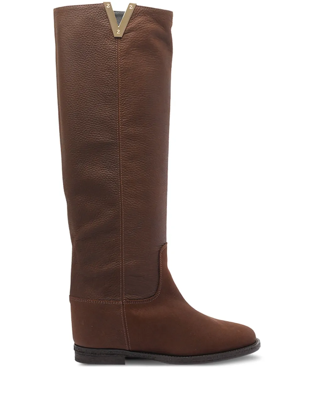 Via Roma 15 leather boots - ブラウン Via Roma 15 leather boots - ブラウン