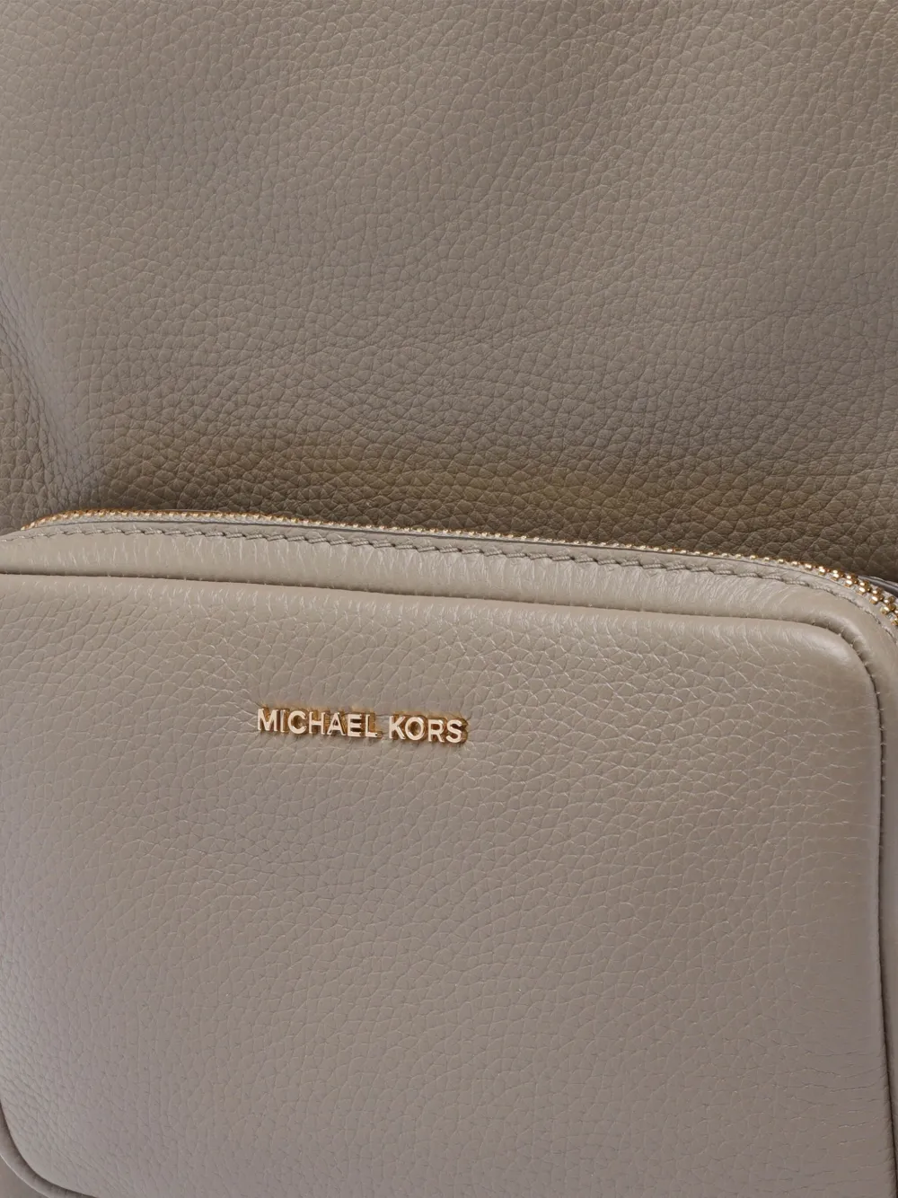 Michael Kors Tanner leren rugzak met ritszak Beige