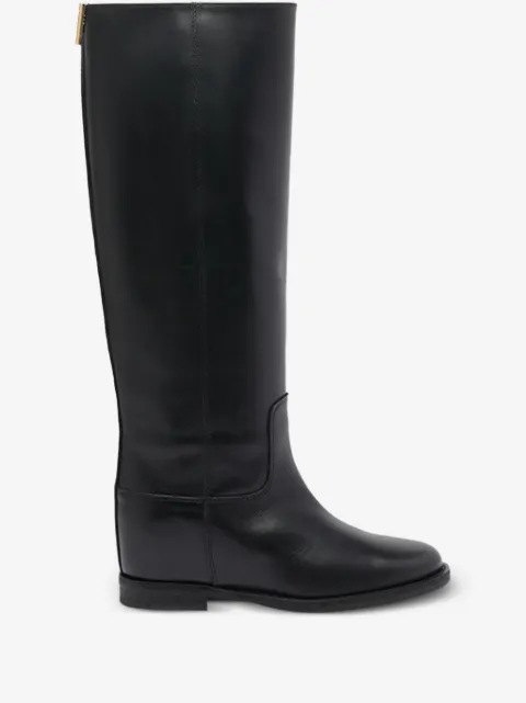 Via Roma 15 bottes en cuir à logo V
