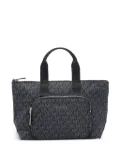 Michael Michael Kors Tanner logo-plaque zip-fastening tote bag - Black