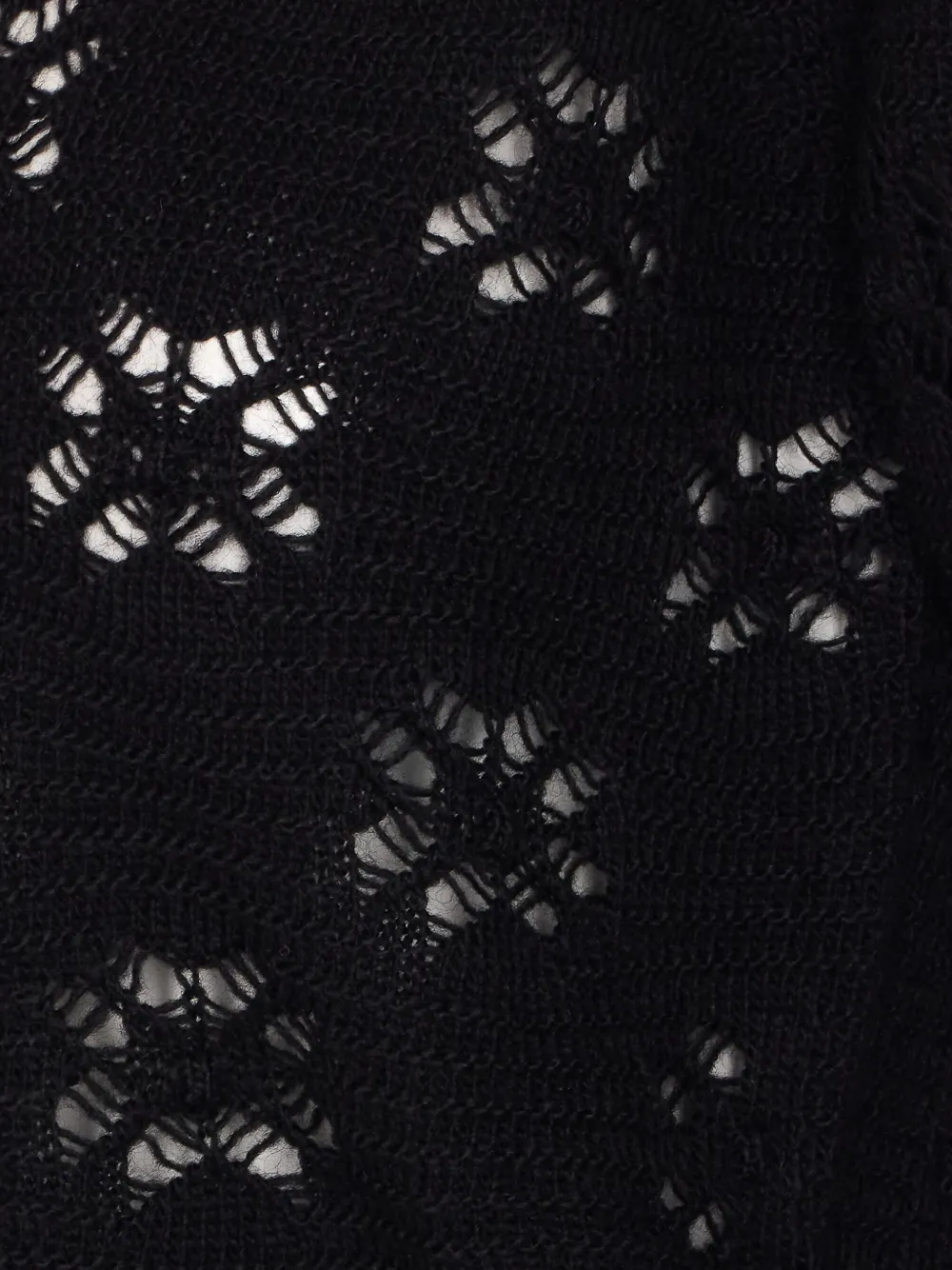 TWINSET open-knit V-neck cardigan Zwart