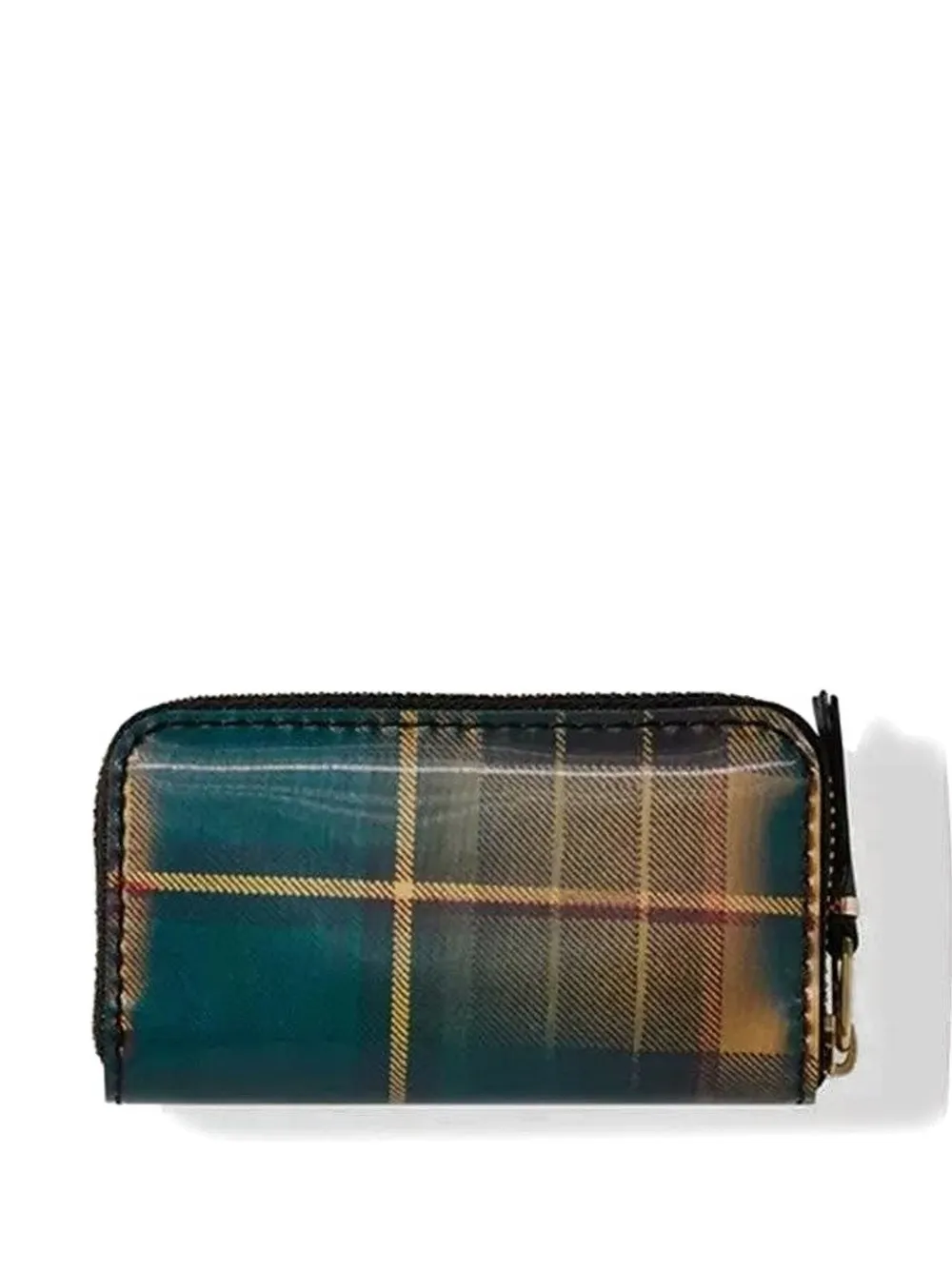 Comme Des Garçons Wallet Geruite portemonnee met rits Groen