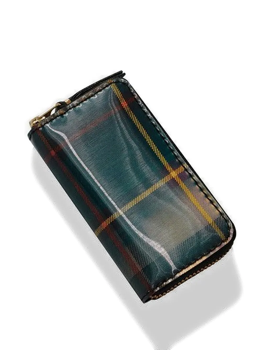 Comme Des Garçons Wallet Geruite portemonnee met rits Groen