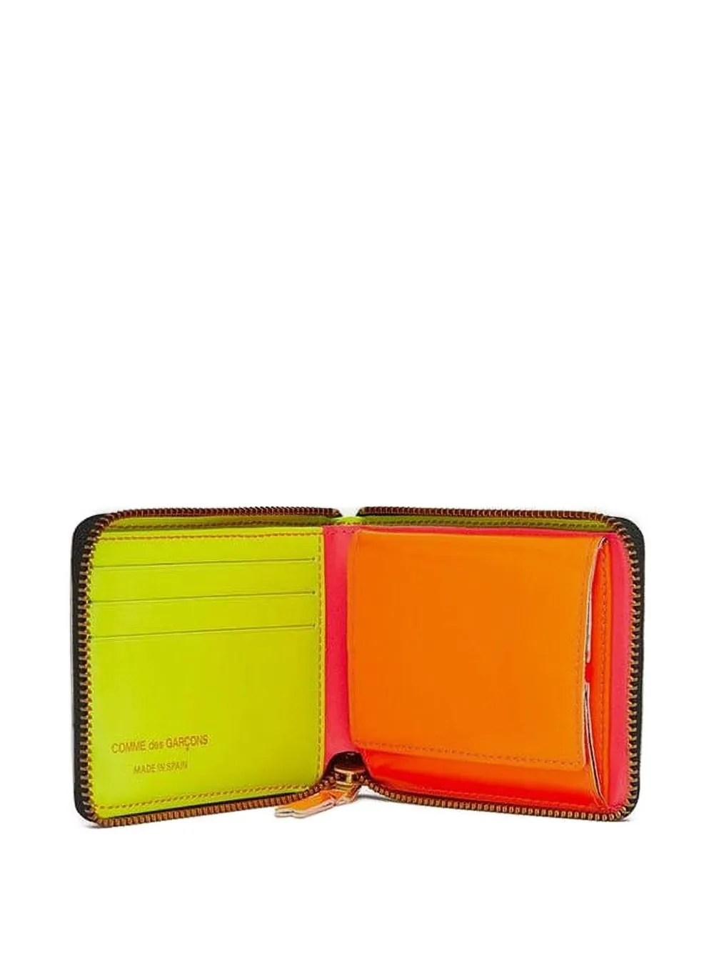 Comme Des Garçons Leather Wallet In Pink