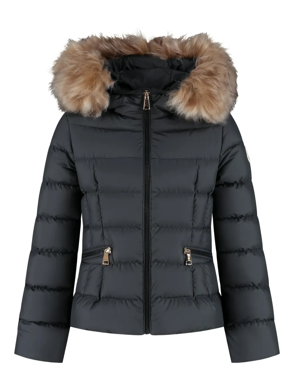Moncler Enfant Boedette hooded puffer jacket Zwart