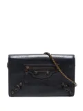 Balenciaga Pre-Owned 2000-2020s lambskin wallet on chain - Black
