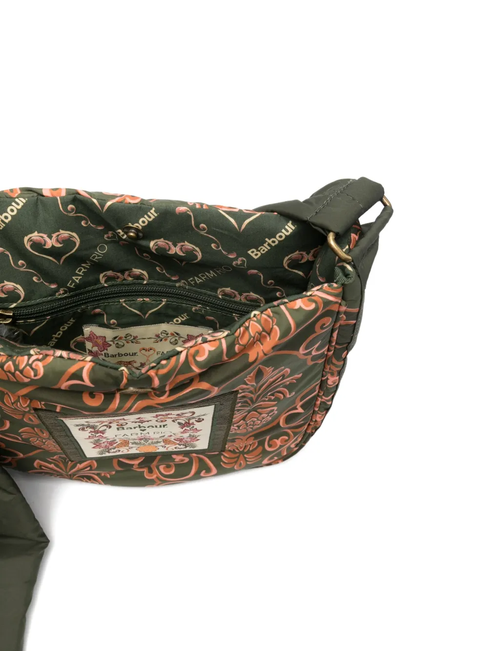 Barbour x Farm Rio Ana Clara crossbodytas Groen