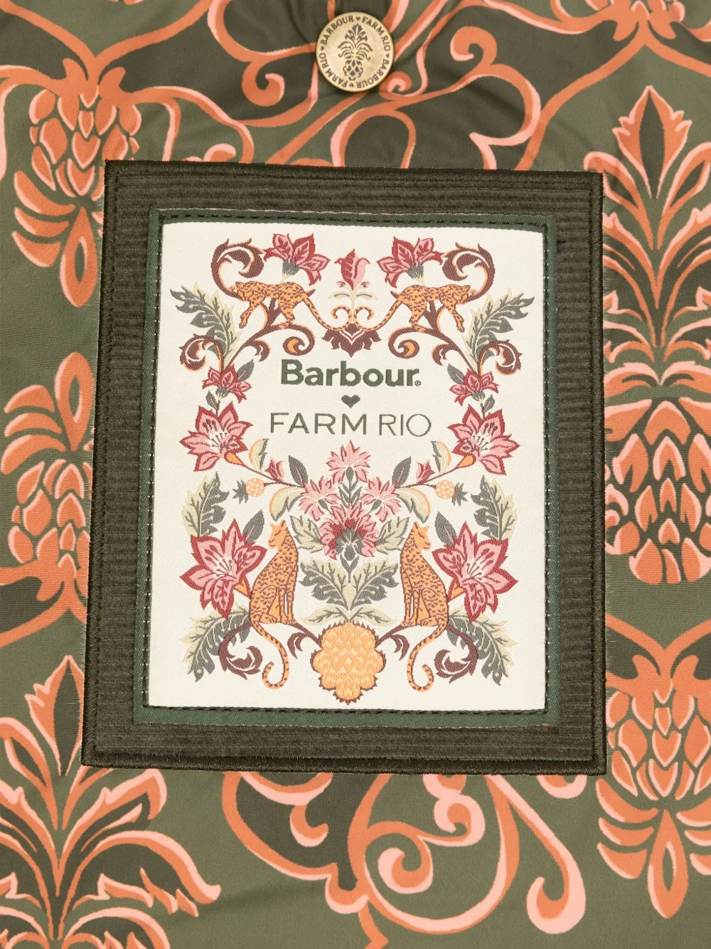 Barbour x Farm Rio Ana Clara crossbodytas Groen