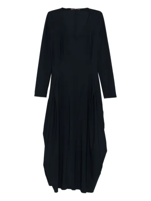 High V-neck three-quarter-sleeve dress