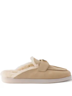 プラダ　PRADA ミュール スエードレザー　ローヒール Prada（プラダ）ウィメンズ ミュール - FARFETCH
